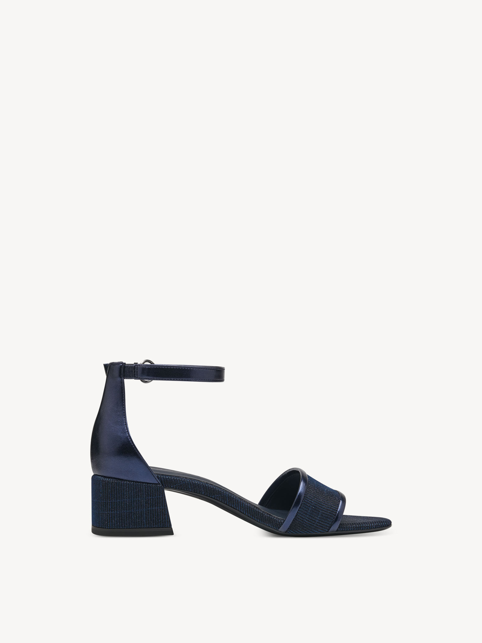 Sandale à talon - bleu