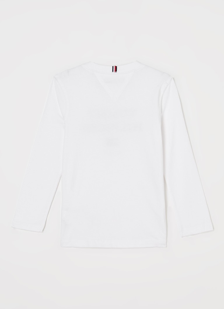 Tricou cu mânecă lungă Tommy Hilfiger cu logo imprimat