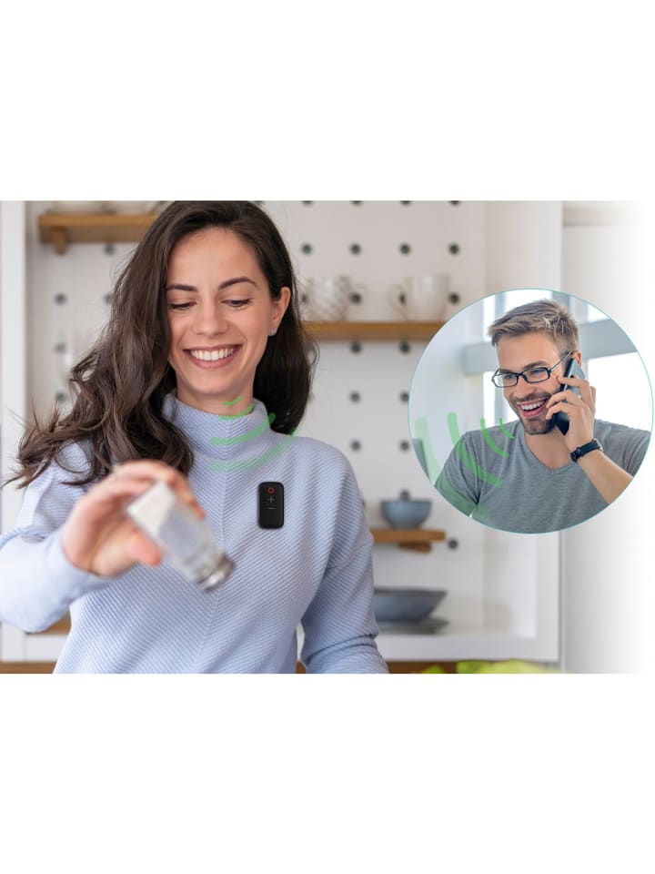 COFI 1453 Wearable Speaker mit Magnetclip Schwarz in Schwarz günstig kaufen onesize