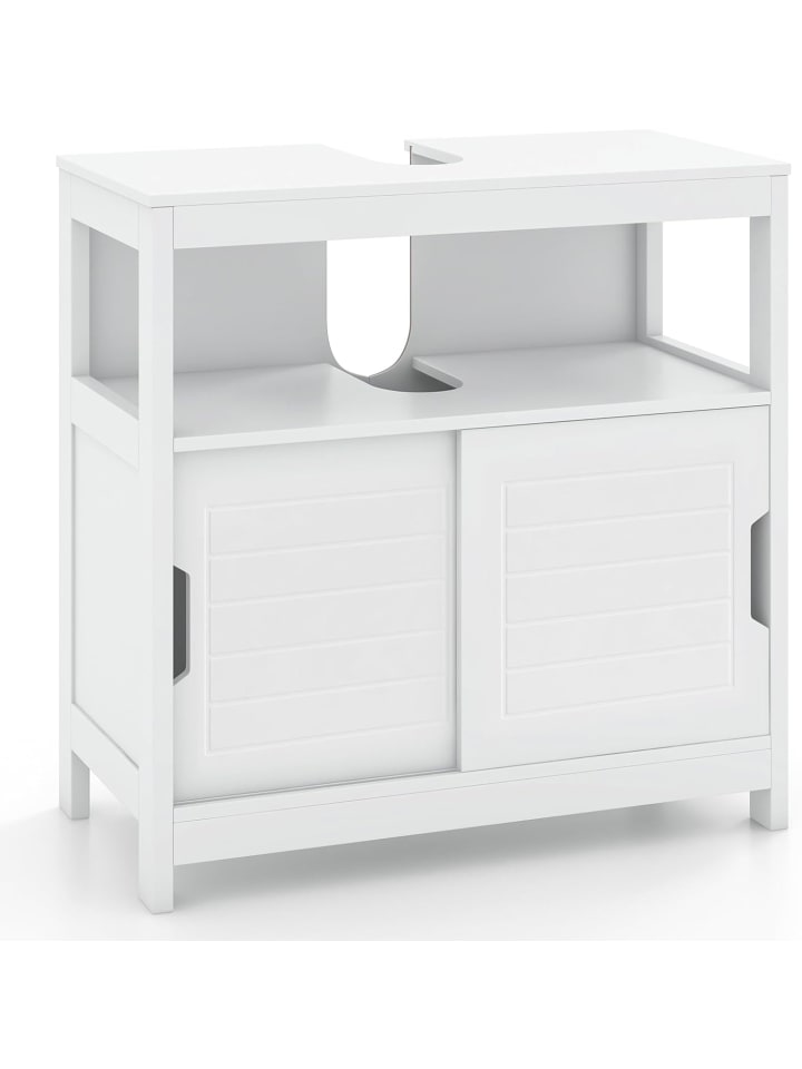 COSTWAY Waschbeckenunterschrank 60x30x60cm in Weiß günstig kaufen onesize
