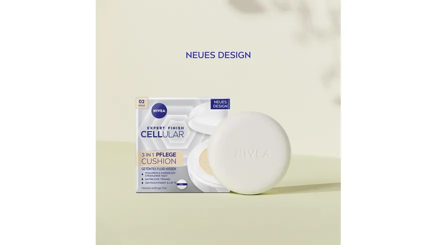 NIVEA Cellular Expert Finish 3in1 Pflege Cushion Mittel 15 g