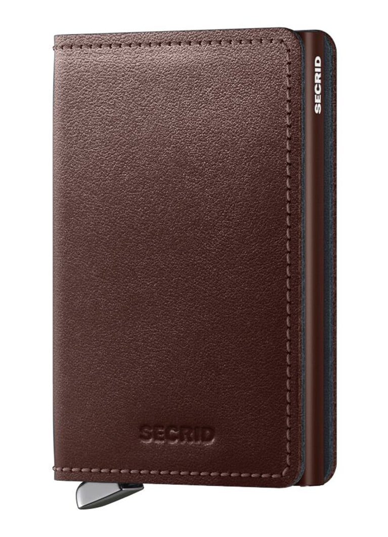 Porte-cartes Secrid Slimwallet Dusk marron foncé