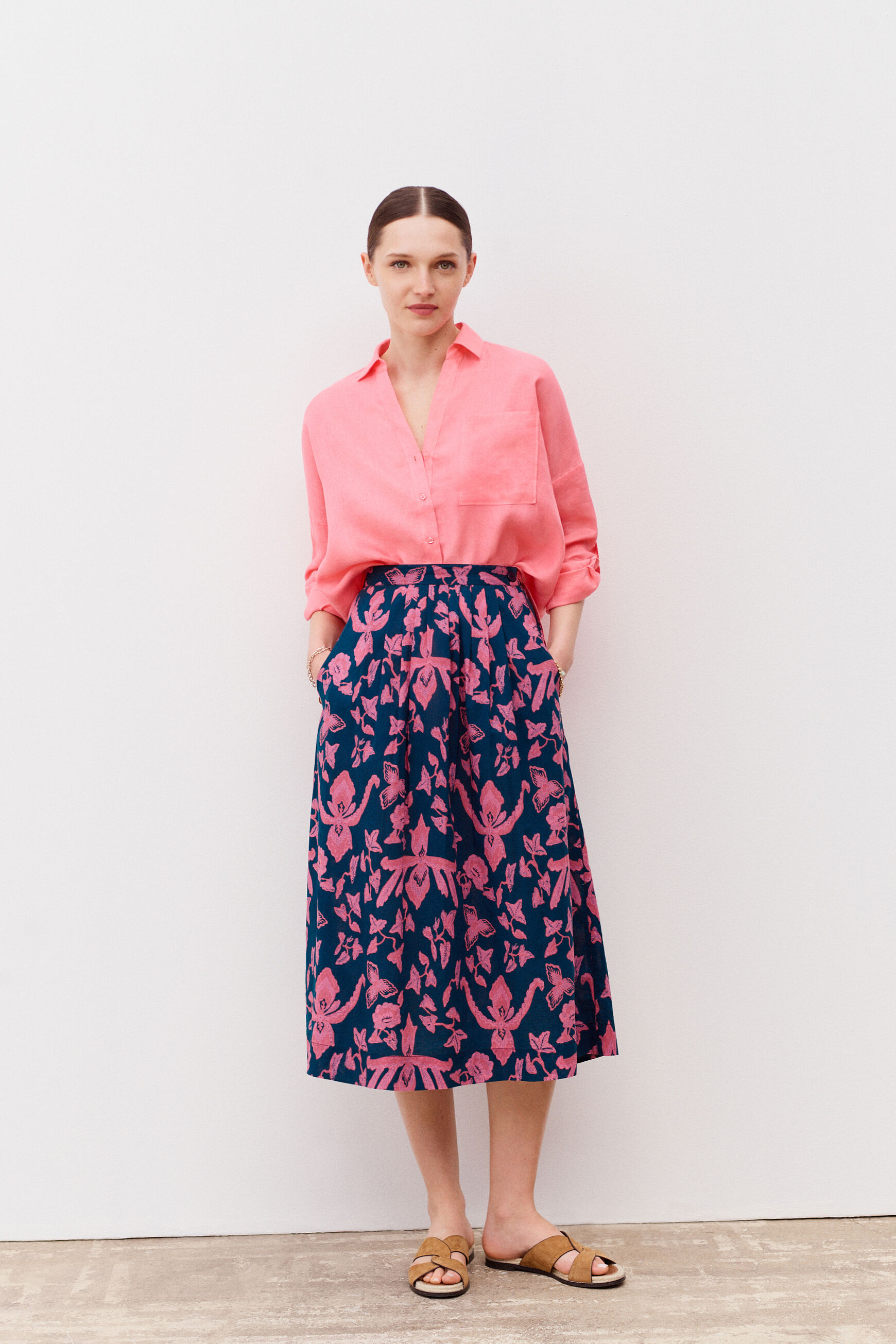 jupe camilia rose femme