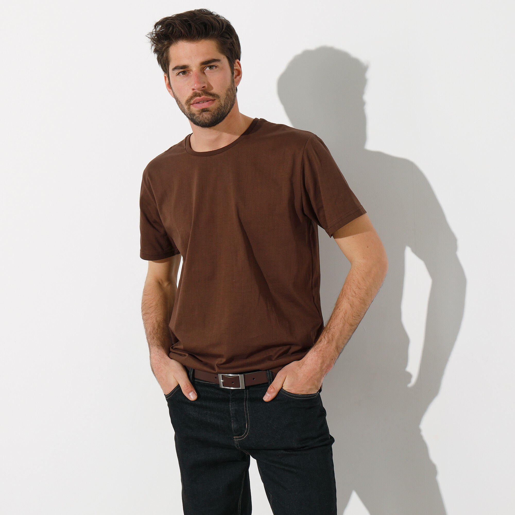 T-shirt col rond manches courtes