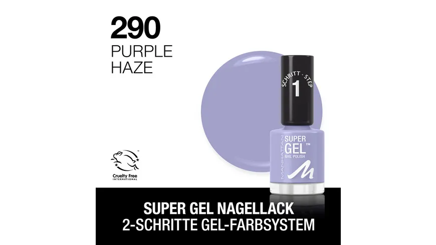 MANHATTAN Super Gel Nagellack 12 ml 290 - 290 Purple Haze