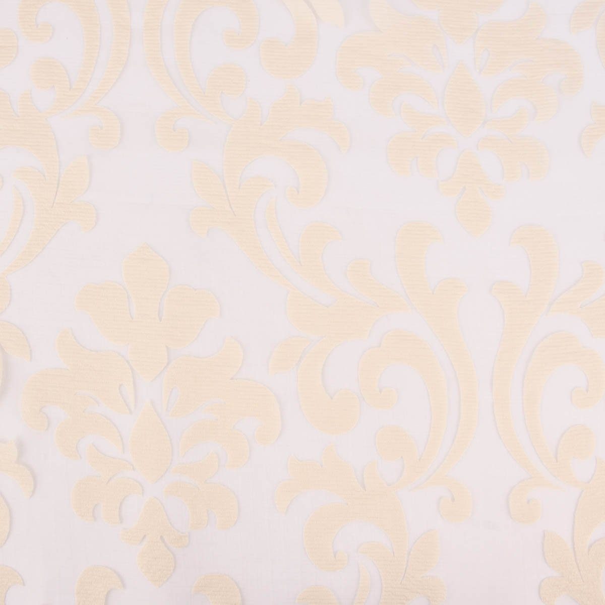 Meterware Rasch Textil Stores Ausbrenner Dali Ornamente beige 280cm, halbtransparent, Viskose, überbreit