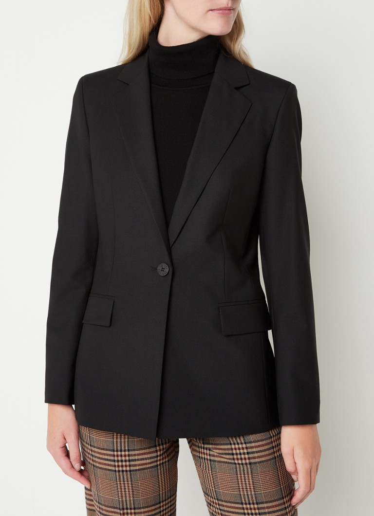HUGO BOSS Atana blazer in wool blend with flap pockets