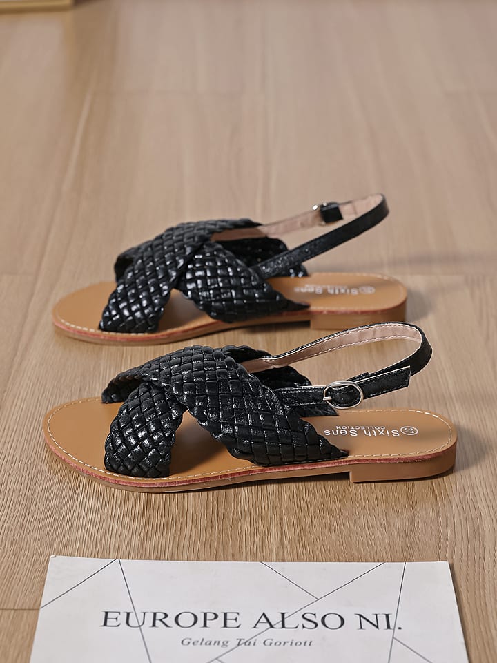 Sixth Sens Sandalen in Schwarz günstig kaufen