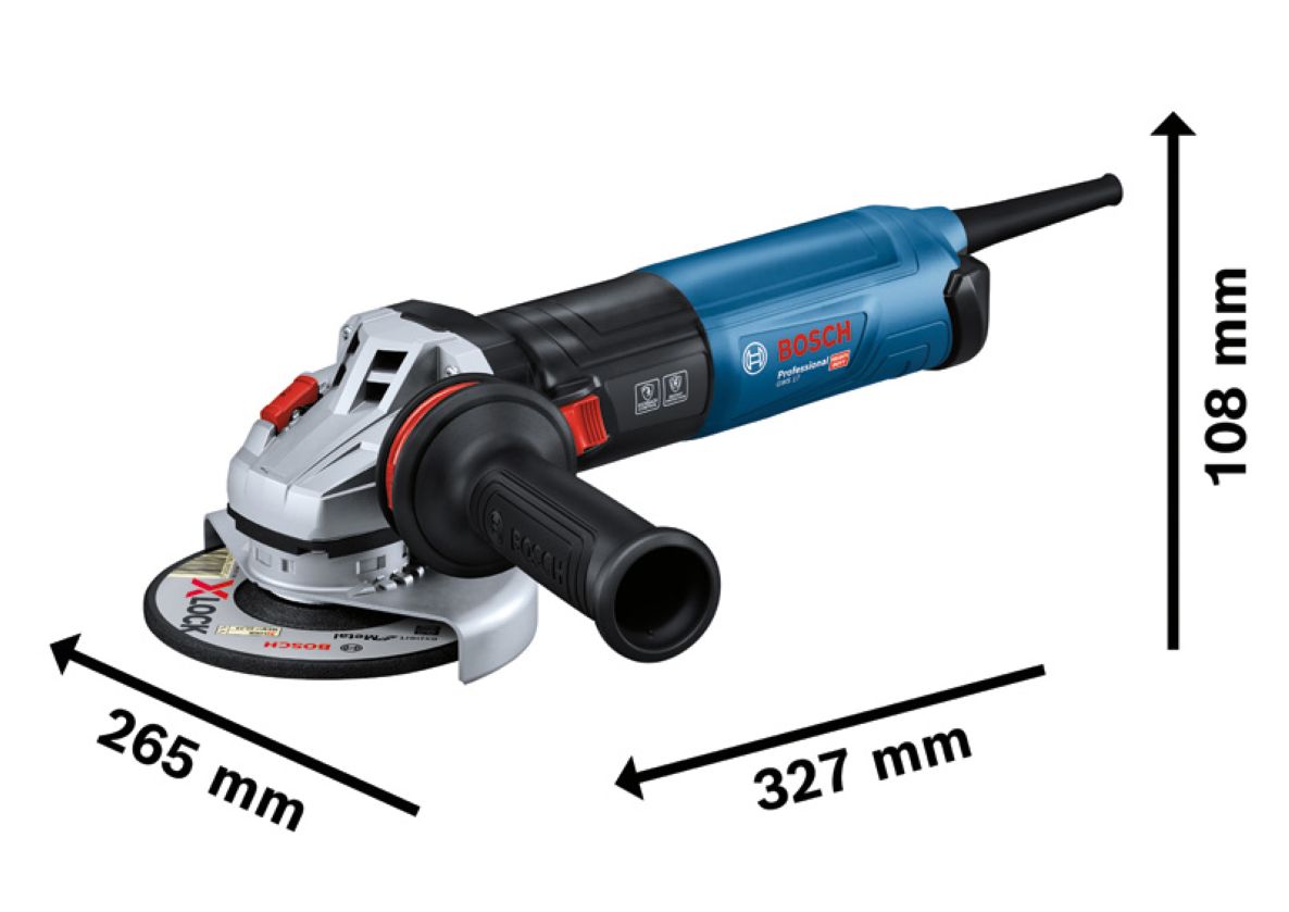 Bosch Blue 06017D0200 GWS 17-125 Professional 125 mm 1700 W vinkelsliper