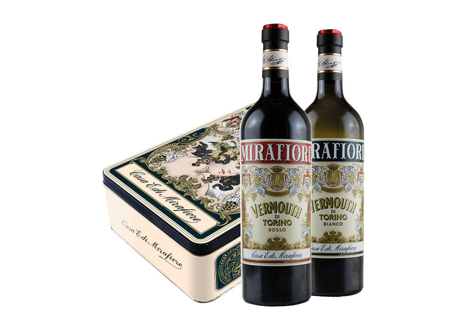 Vermouth di Torino IGP Rosso & Bianco Casa E. di Mirafiore 2 boutei...