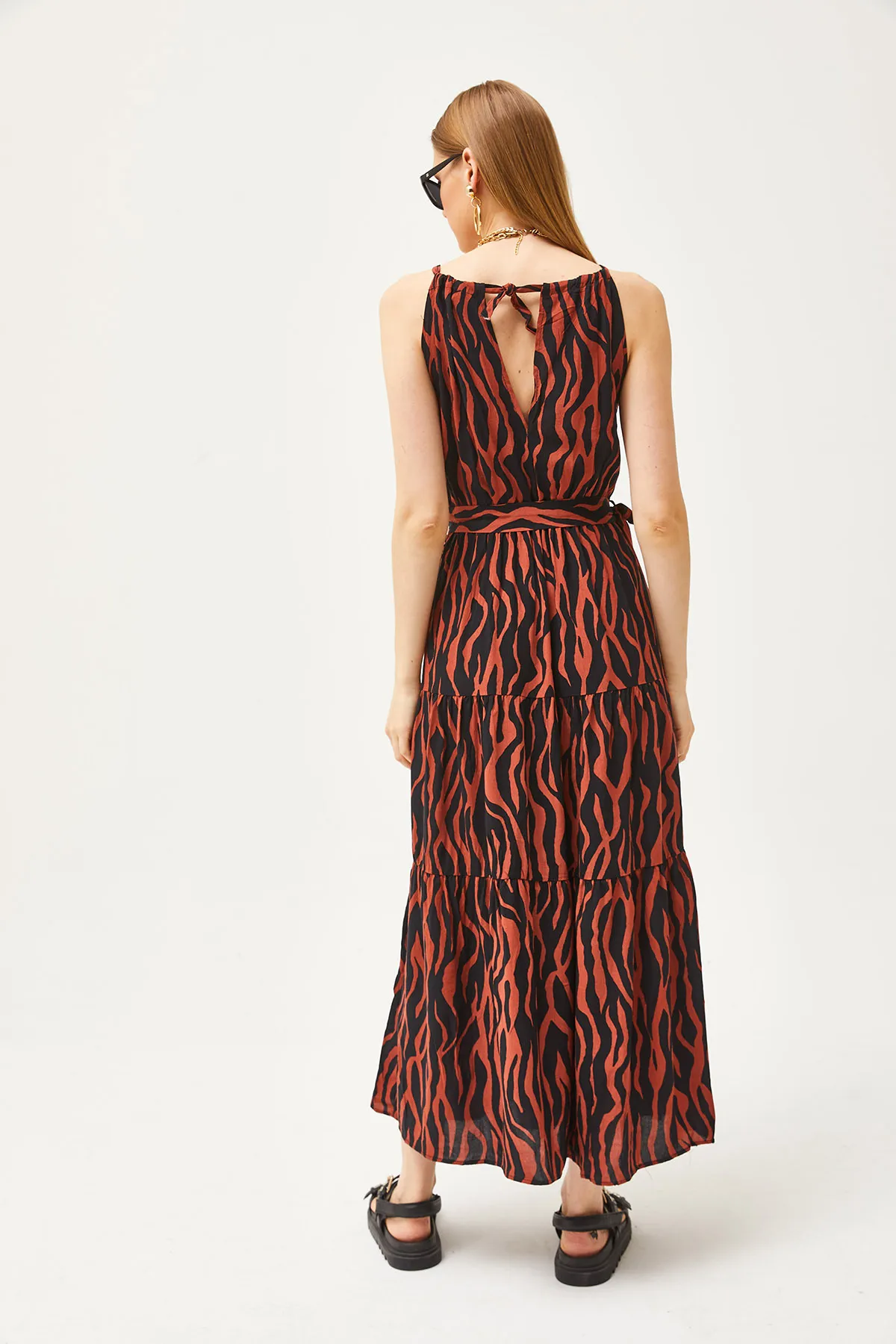 Olalook  Kleid - Orange - A-Linie