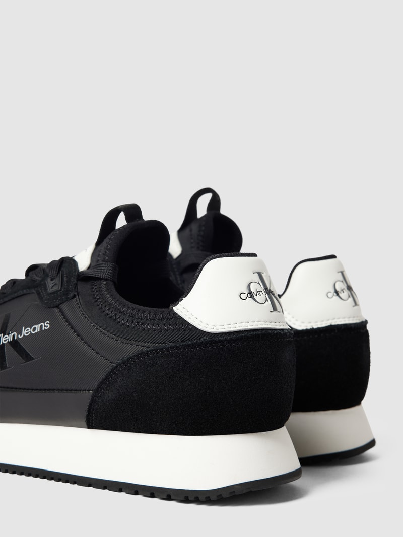 Sneaker mit Label-Details Modell 'RETRO RUNNER' in schwarz
