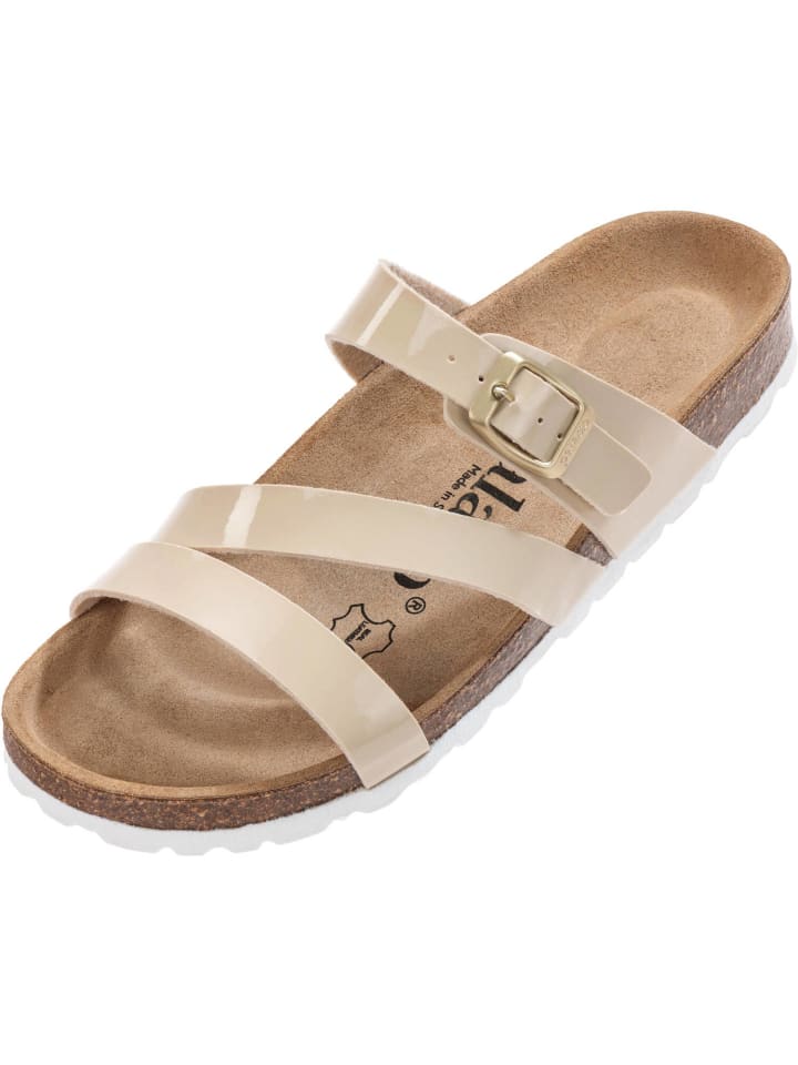palado Pantoletten in Beige/Weiß günstig kaufen