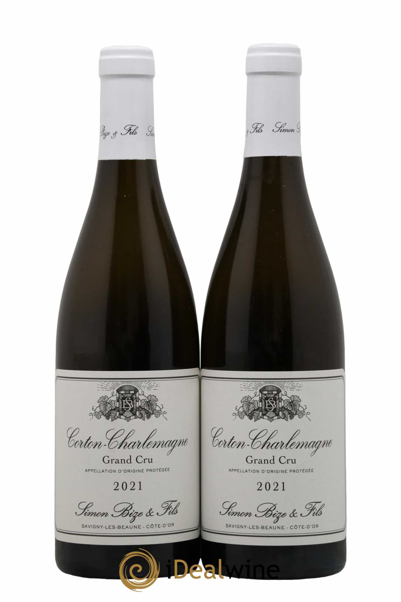 Corton-Charlemagne Grand Cru Simon Bize & Fils  2021 - Lot de 2 Bouteilles