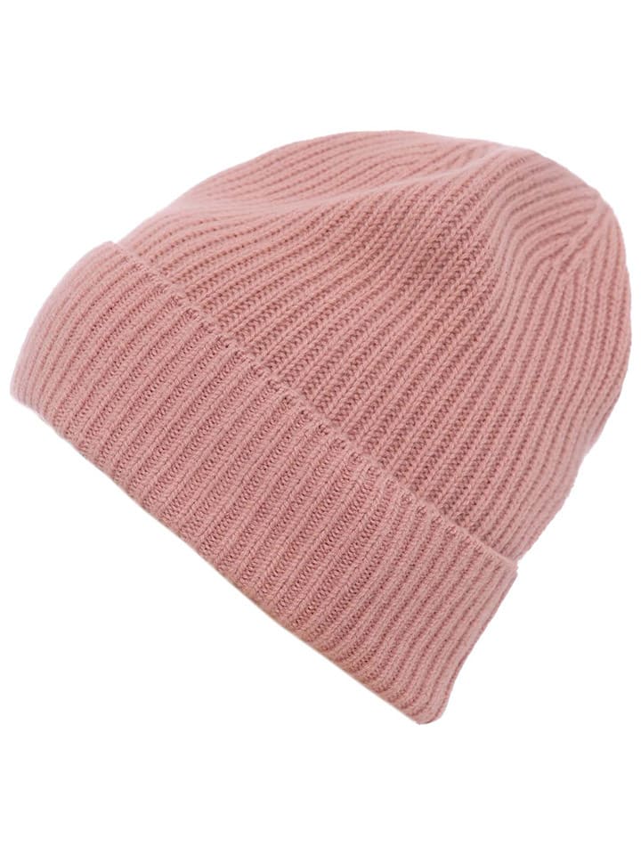 Zwillingsherz Kaschmir-Beanie in Rosa günstig kaufen onesize