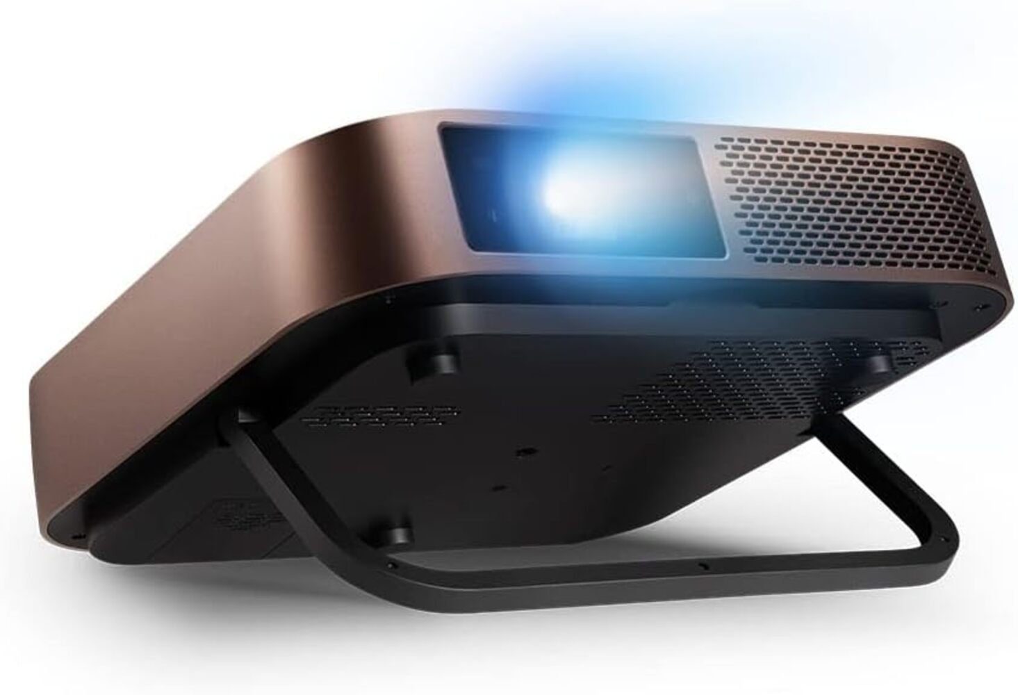 Viewsonic Beamer (1200 lm, 3000000:1, 4096 x 2160 px, Konnektivität, Bluetooth SD-Kartenleser 2x 3 Watt metallic-bronze)
