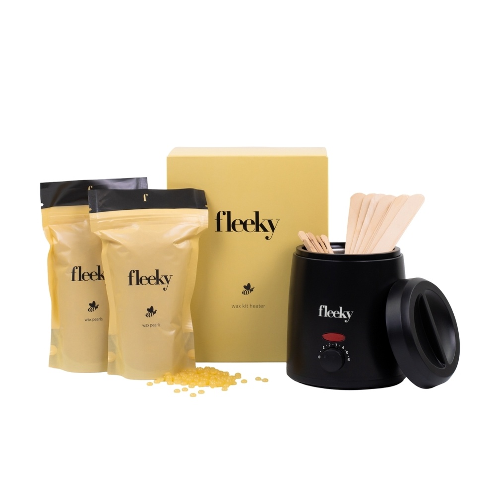 Fleeky Kit d'Épilation Complet - Chauffe-Cire avec Perles dépilatoire