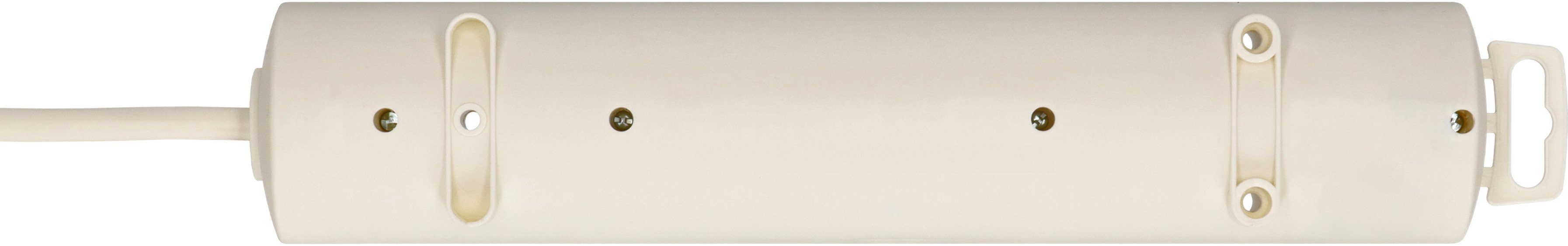 Brennenstuhl Comfort-Line Plus Steckdosenleiste 4-fach (Kabellänge 2 m), mit Flachstecker, Schalter und extra breiten Abständen der Steckdosen