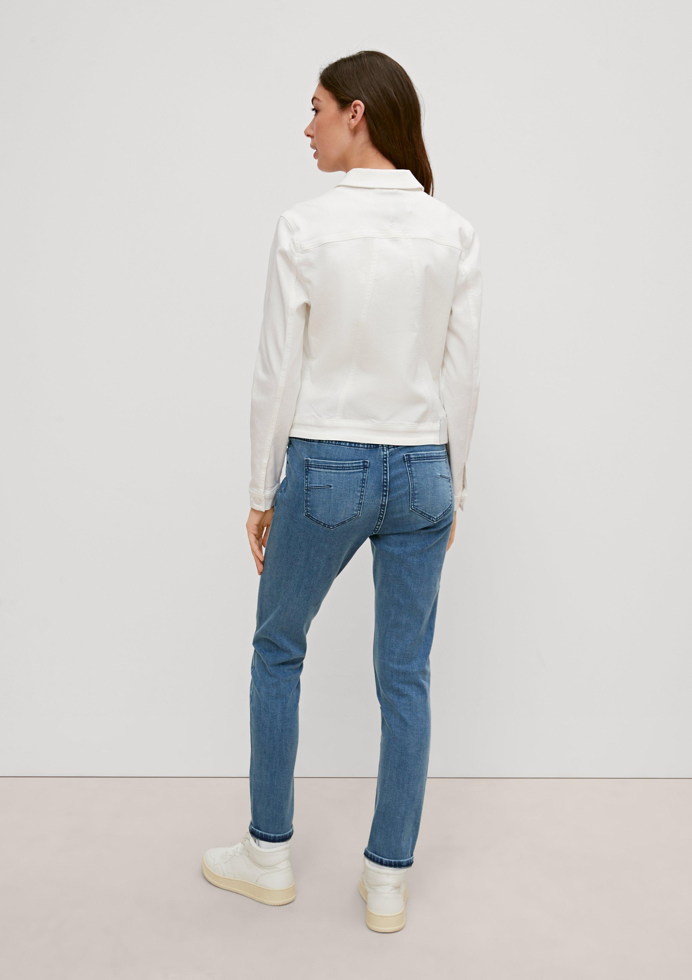 Jeansjacke aus Lyocellmix - weiß