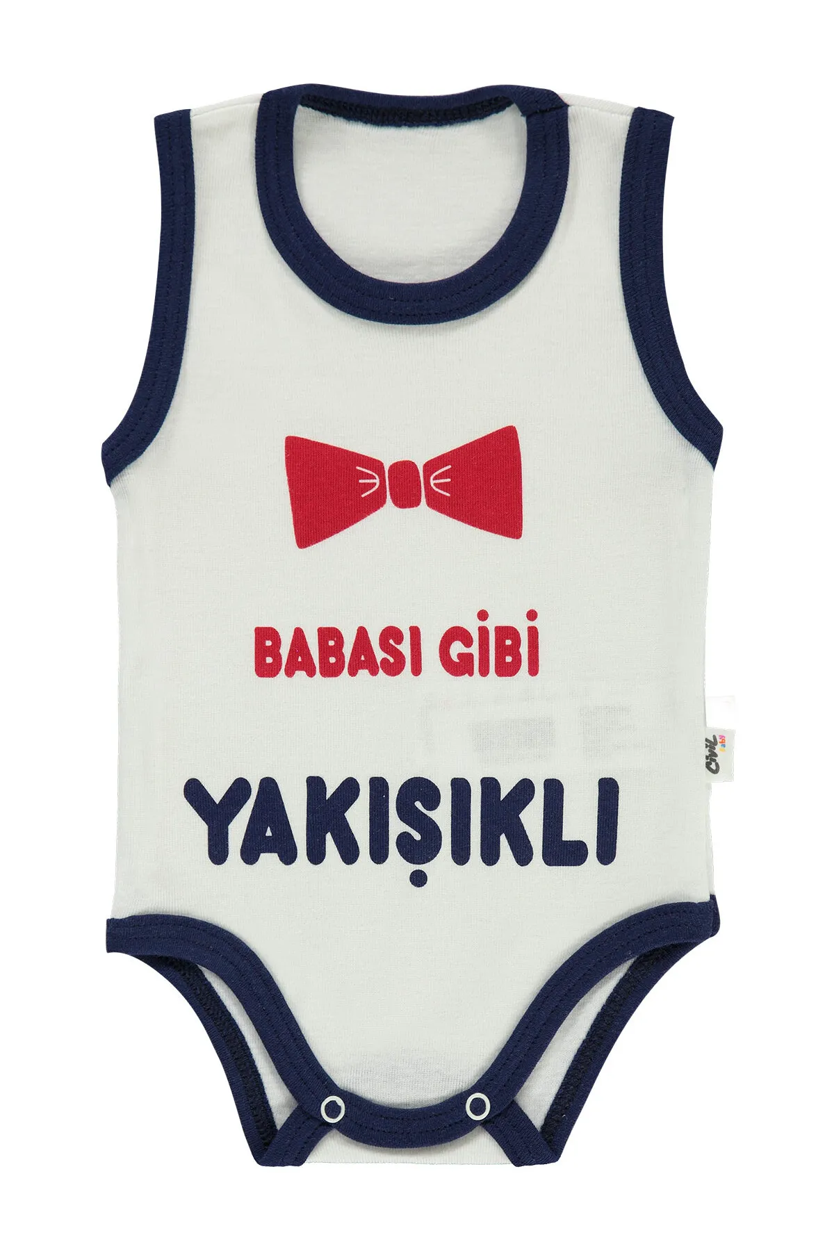 Civil Baby  Baby Boy Snap Badi 1–36 Monate Marineblau
