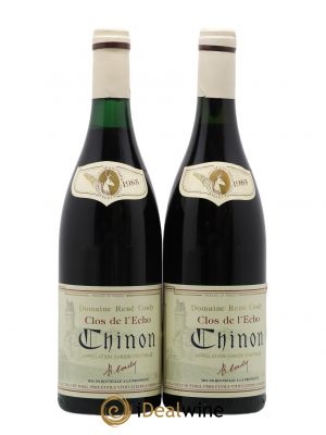 Chinon Clos de l'Echo Couly-Dutheil  1985 - Lot de 2 Bouteilles