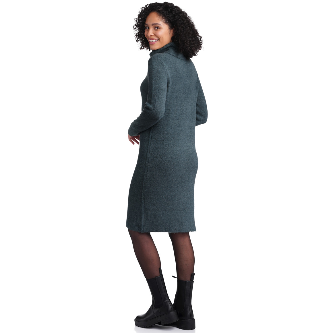 Damen Strickkleid mit Rollkragen