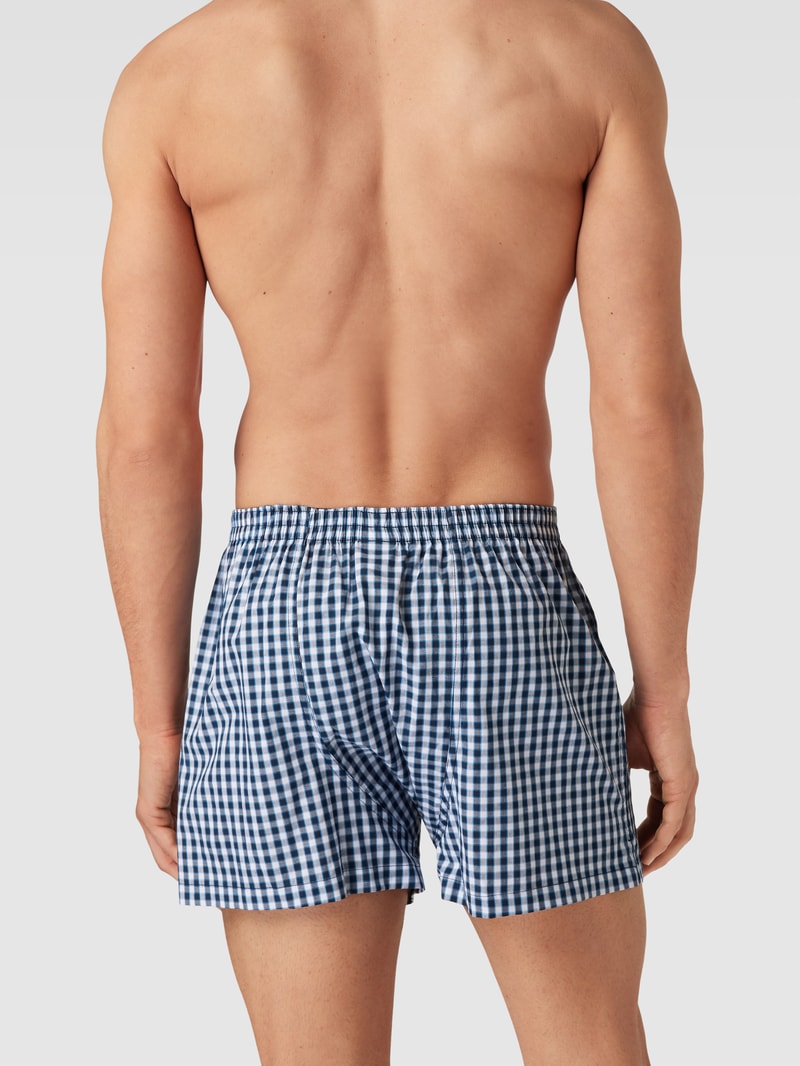 Boxershorts mit elastischem Bund in blau