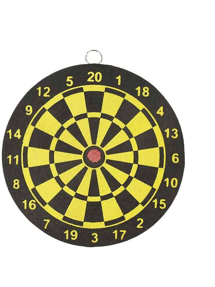 The Concept Factory 2er-Set: Dartspiele in Gelb/ Schwarz - Ø 15 cm günstig kaufen onesize