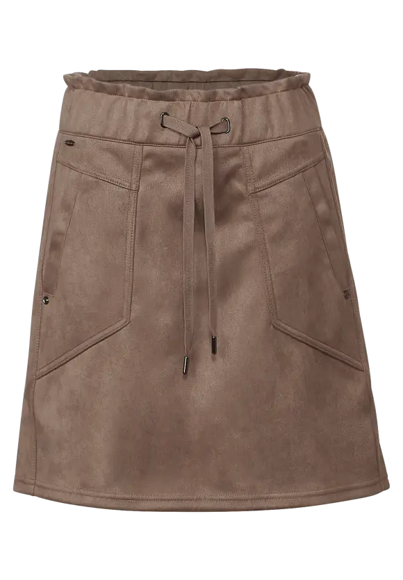Street One Minirock in Velours Optik