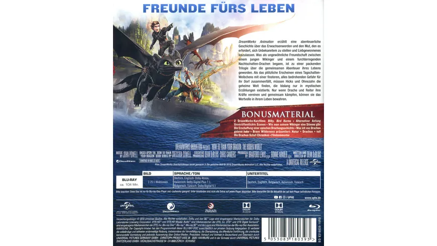 Drachenzähmen leicht gemacht 3 - Die geheime Welt (Blu-ray)