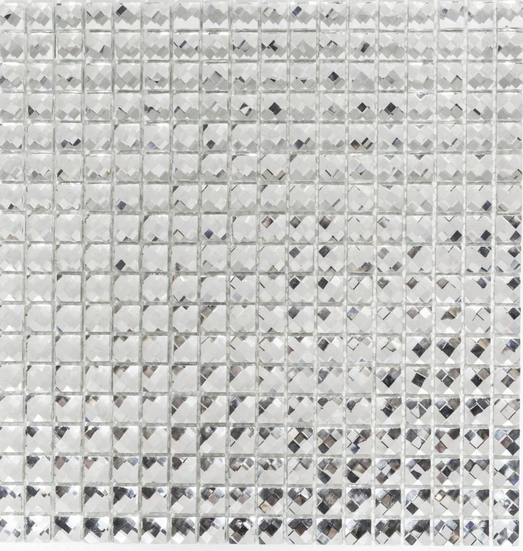 Mosani Mosaikfliesen Glasmosaik Crystal Mosaikfliesen kristall glänzend / 10 Matten