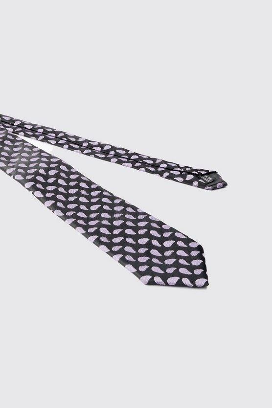 Jacquard Krawatte mit Paisley-Print