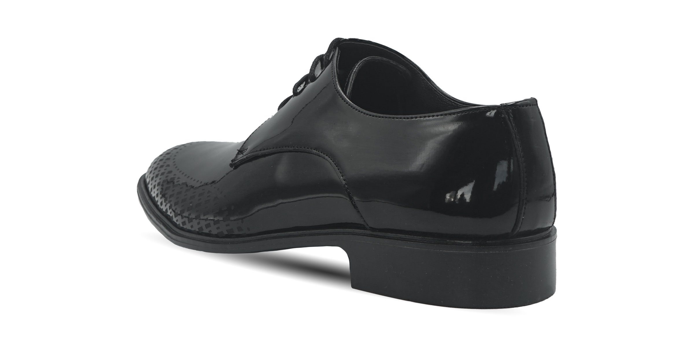 CAPRIUM 1526 Zak Herren Lack-Schnürer Business Schuhe Schnürschuh