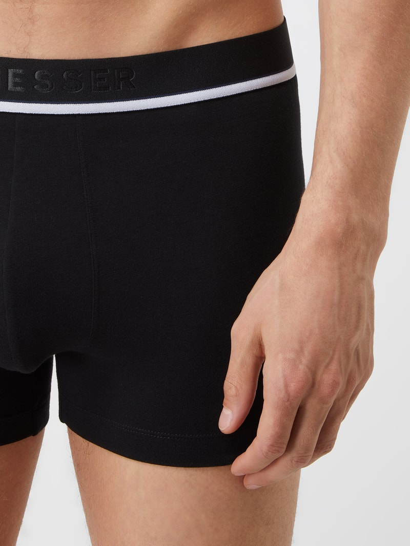 Trunks mit Stretch-Anteil im 3er-Pack in mittelgrau meliert