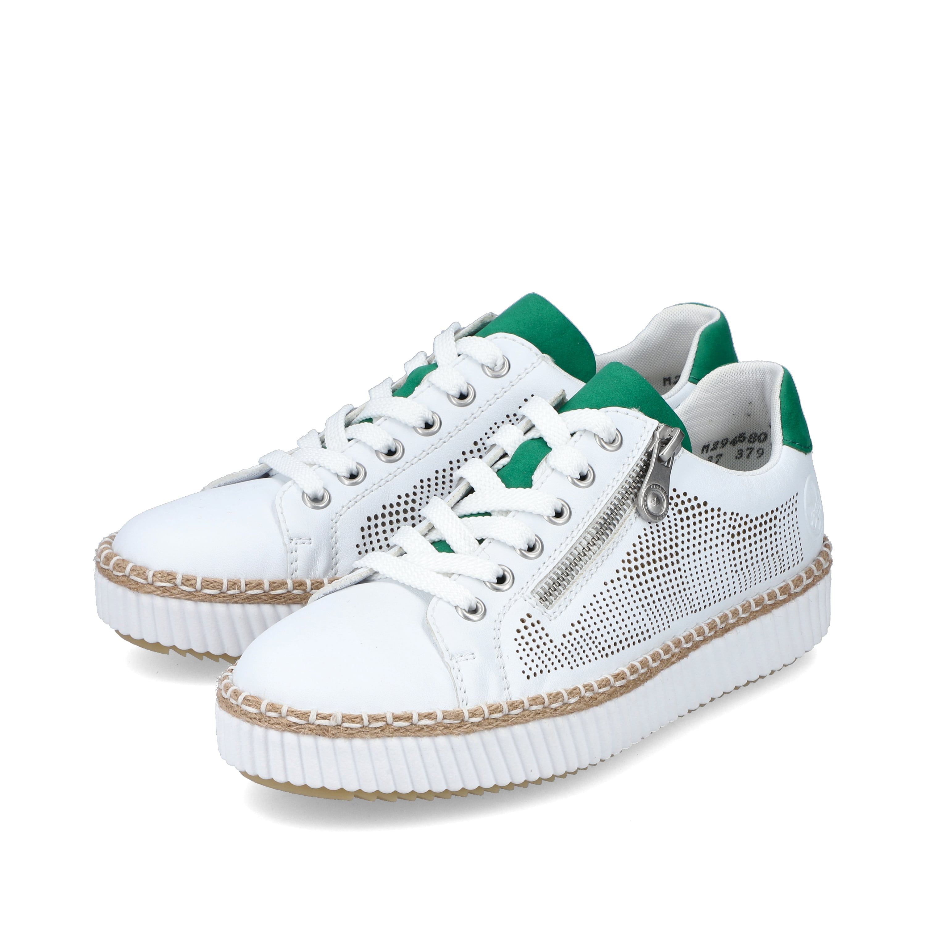 Rieker Damen Sneaker Low eisweiss