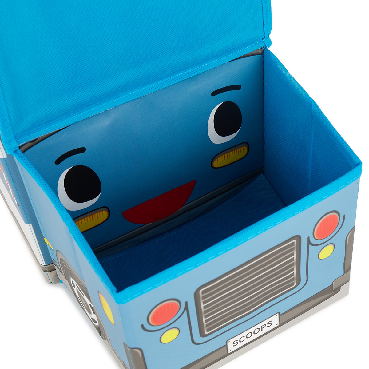 Aufbewahrungsbox mit Deckel faltbar Sitzhocker und Polsterung Spielzeugkiste 46L Aufbewahrungsboxen