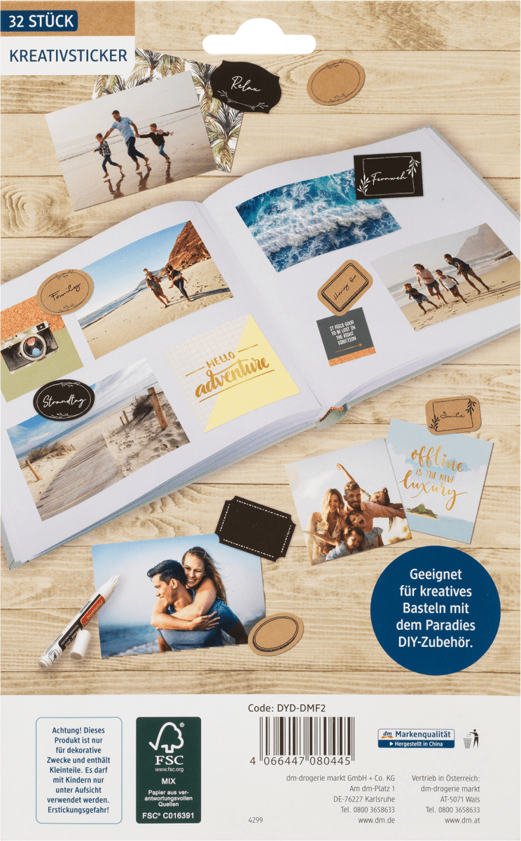 Kreativstickerset Kraft, 1 St