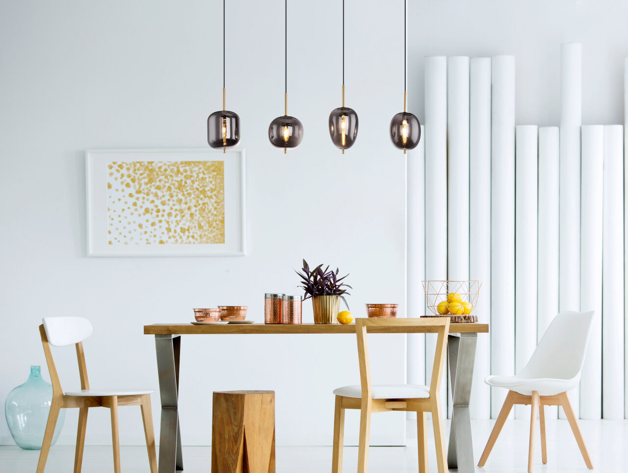 Globo Lighting - BLACKY I - Hängeleuchte Metall, 4x E14
