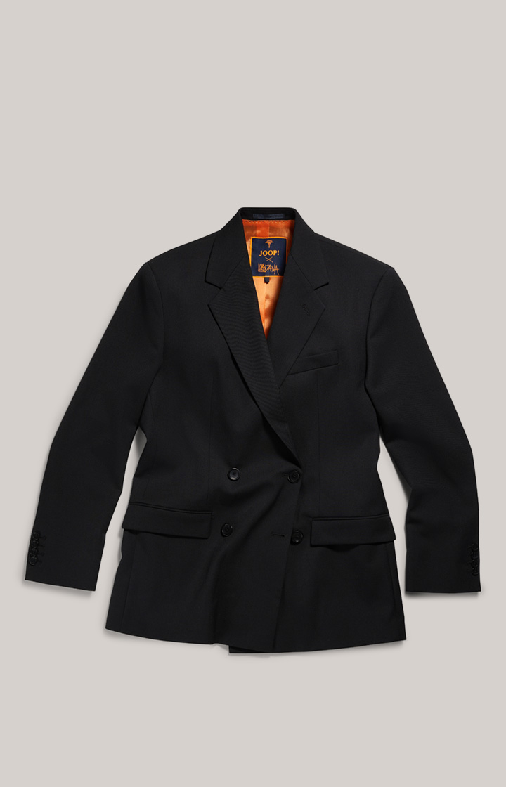 Unisex-Boyfriend-Blazer in Schwarz