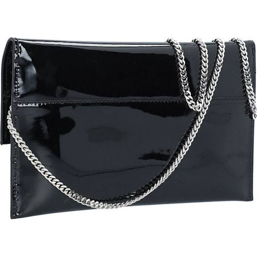 Patrizia Pepe Fly Glossy Clutch Tasche Leder 28 cm