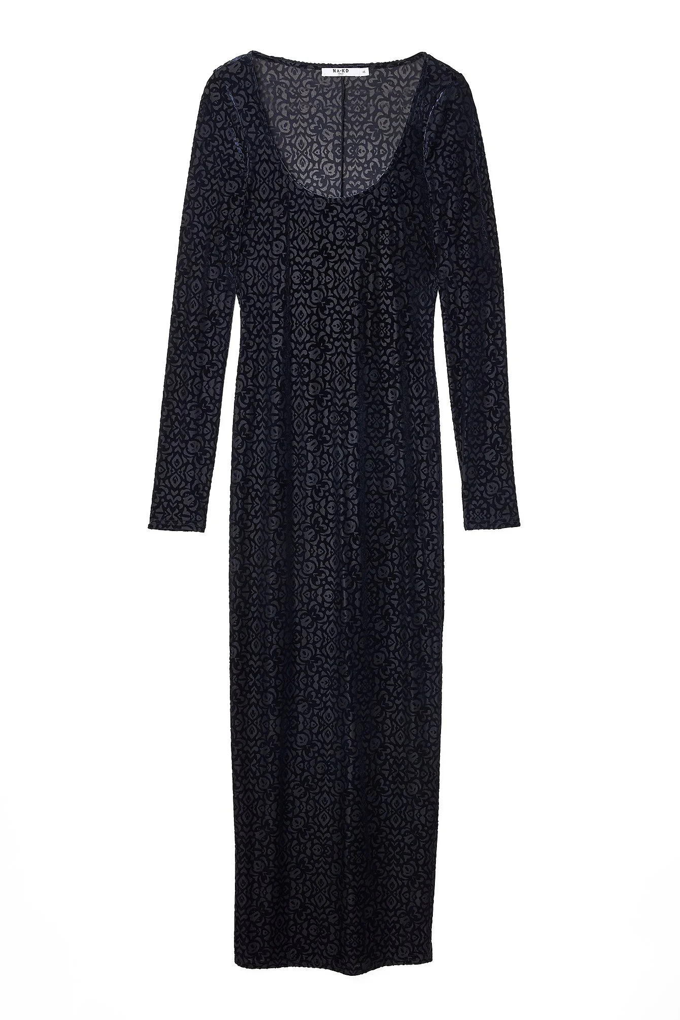 Netz-Maxikleid Burn-out