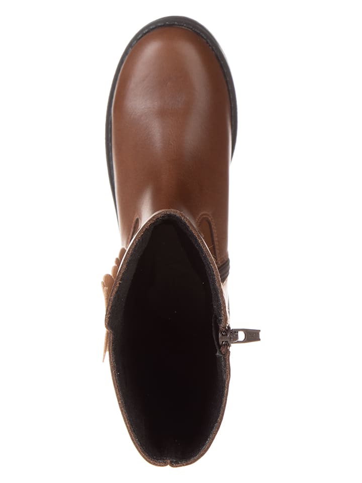 lamino Leder-Stiefel in Hellbraun günstig kaufen