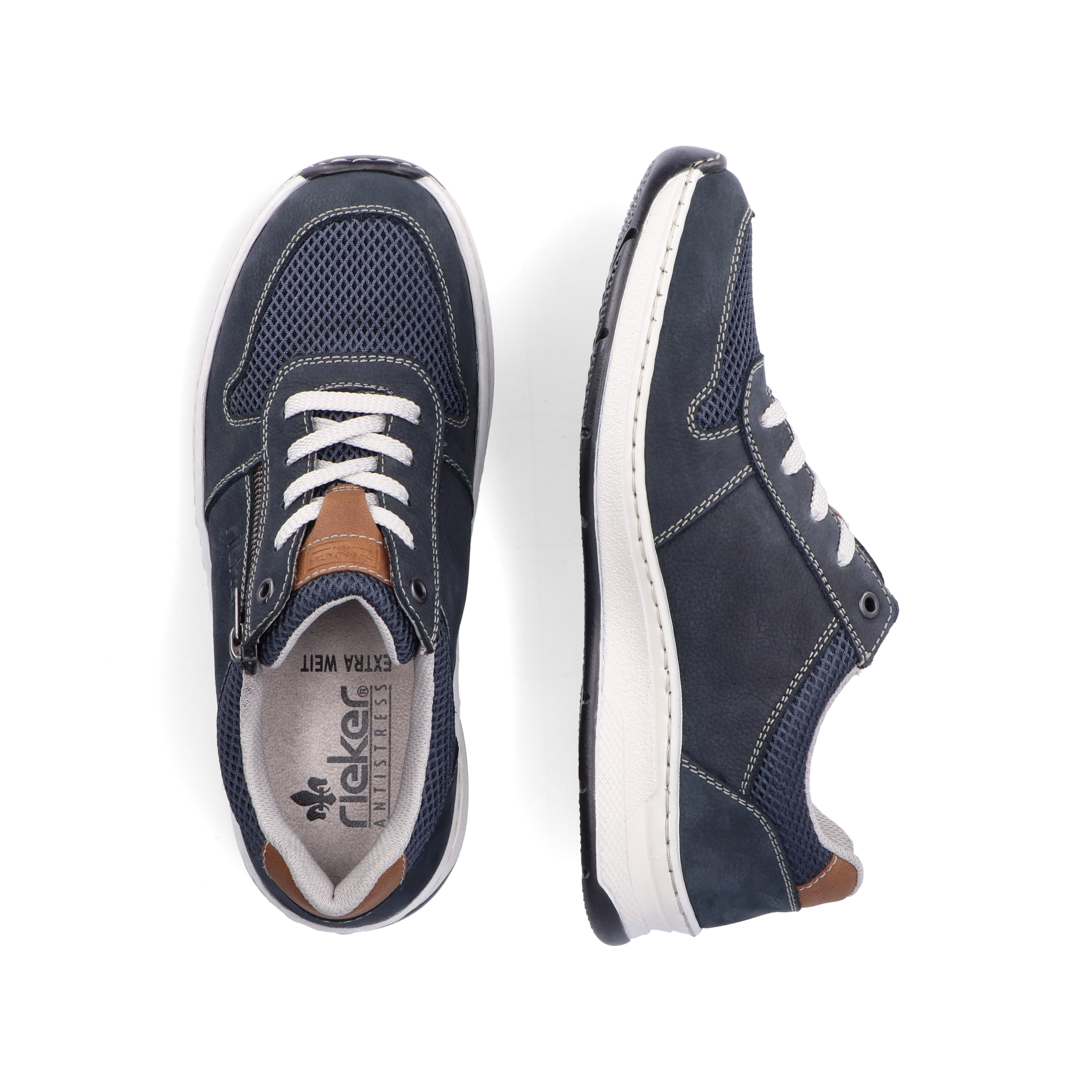 Rieker Herren Schnürschuhe ozeanblau