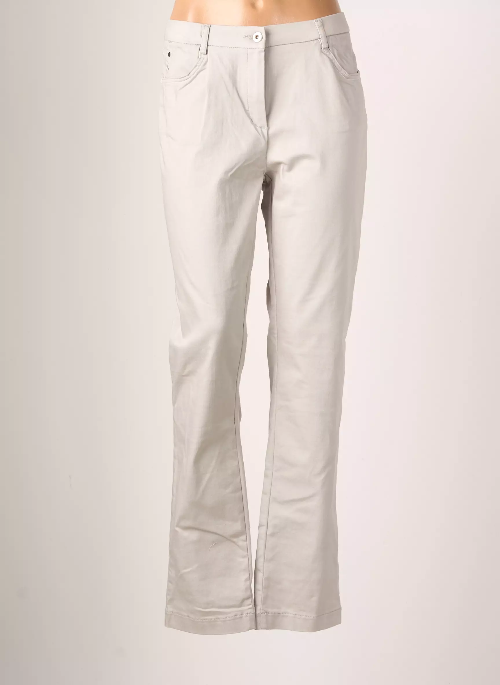 Christine Laure Pantalons Droits Femme couleur gris