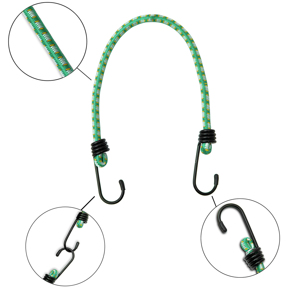DEUBA Spanngummi Expander 10er Set 61cm x 0,8cm grün / gelb