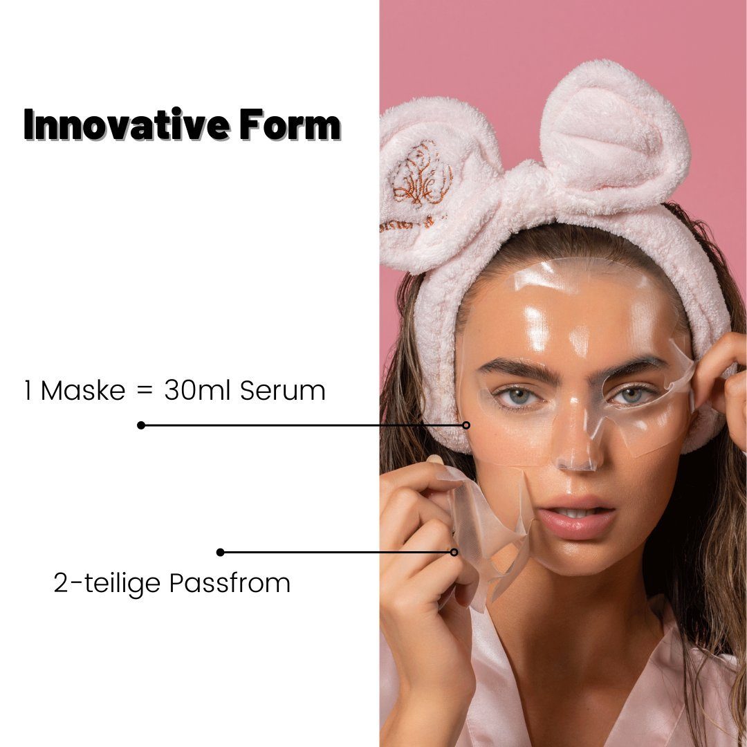 Sisters & Me Gesichtsmaske 5x Sisters & Me Hydrogel 100 % Feuchtigkeitsmaske, 5-tlg.