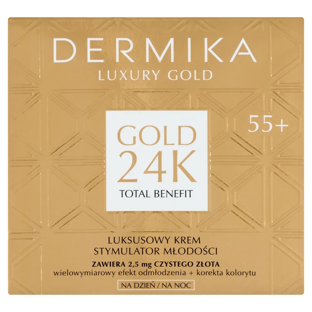 Dermika Luxury Gold 24k luksuzna krema za stimulaciju mladosti 55+ dan/noć