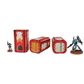 District 5 Containers (3) PREPAINTED (red)