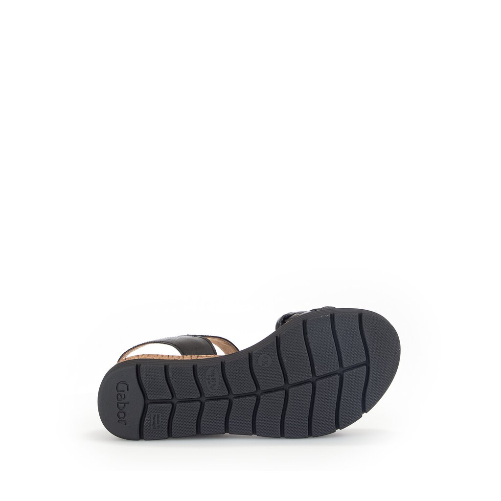 Gabor comfort Keilsandalette schwarz