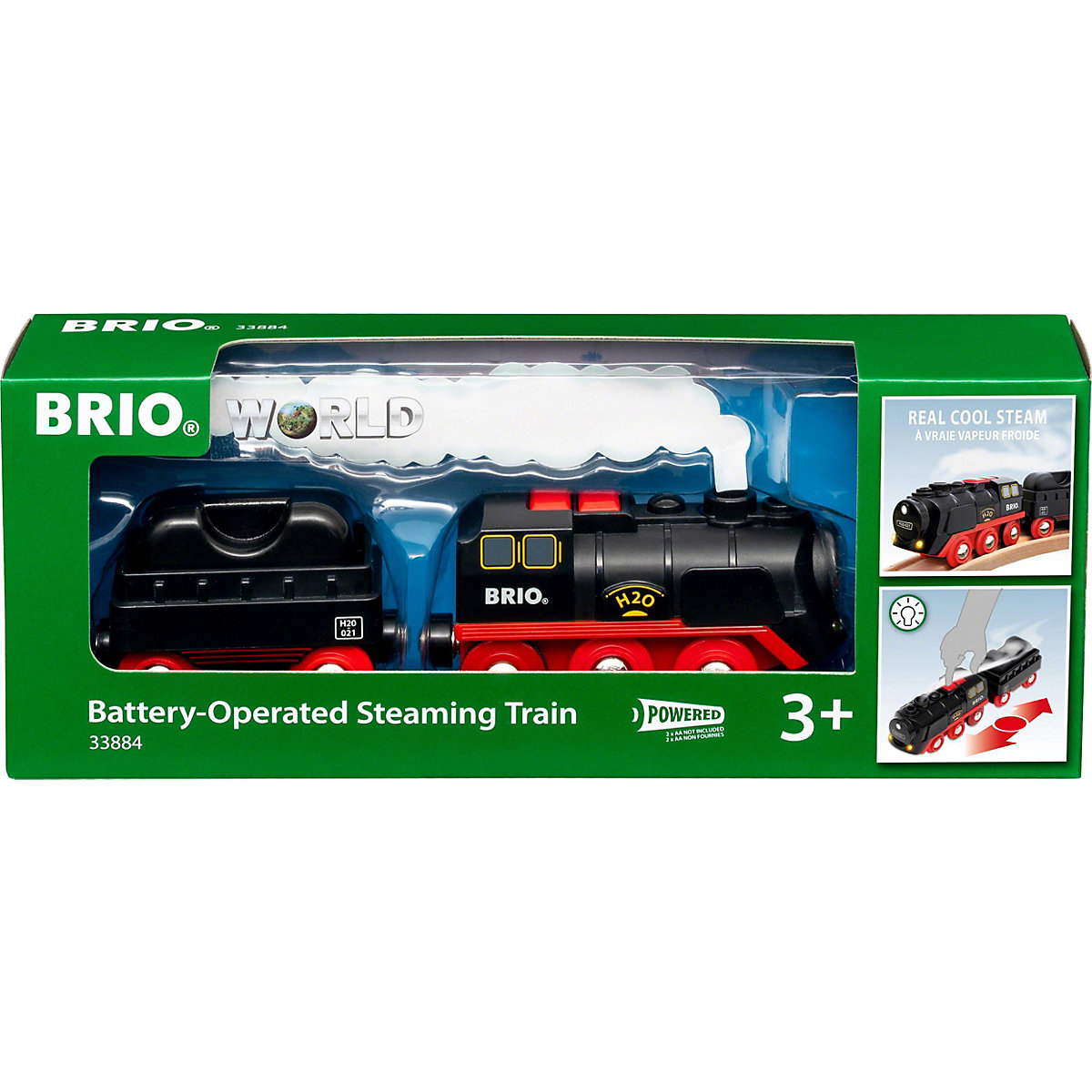 BRIO Batterie-Dampflok mit Wassertank